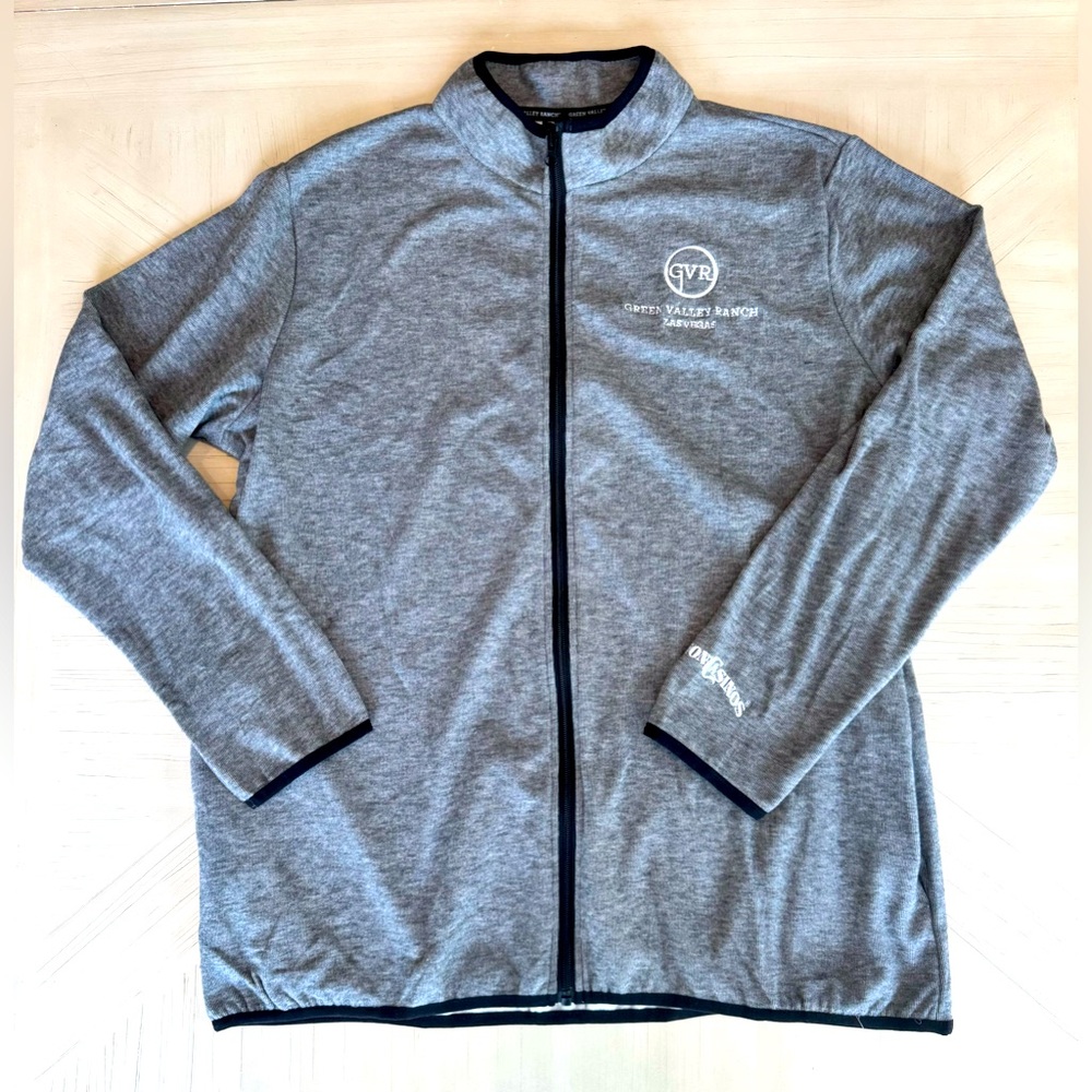 Emroidered Full-Zip Sweater Fleece Jacket 
GVR Casino Las Vegas-- Sz Mens L